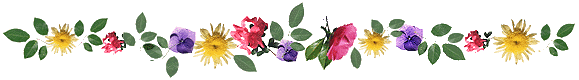 page banner made of flowers